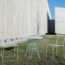 Silla de forja para terraza de acero de exterior