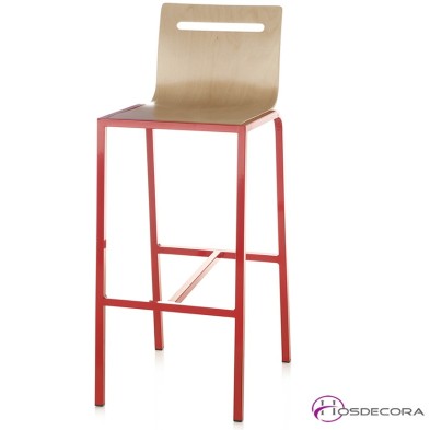 Taburete MORENILLA asiento de madera