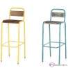 Taburete alto MANCILES asiento de madera