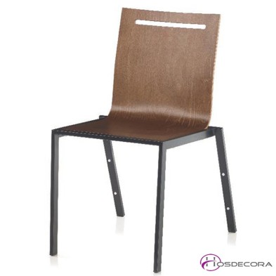 Silla HERRERA apilable de madera