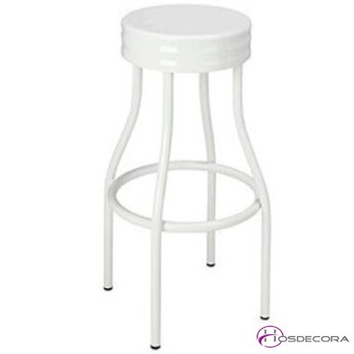 Taburete alto de bar tubo acerado - BARREGAS