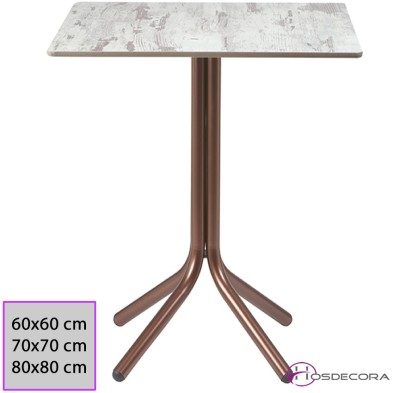 Mesa Beamud cuadrada con tablero Compact