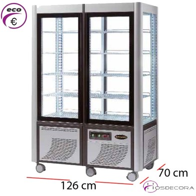 Armario expositor doble pasteleria 800 litros