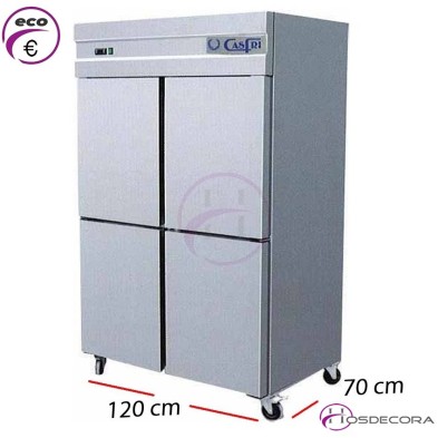 Armario de frío en inox con 2 puertas  575 L.