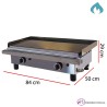 Plancha de asar a gas con vitrocerámica VITROGAZ