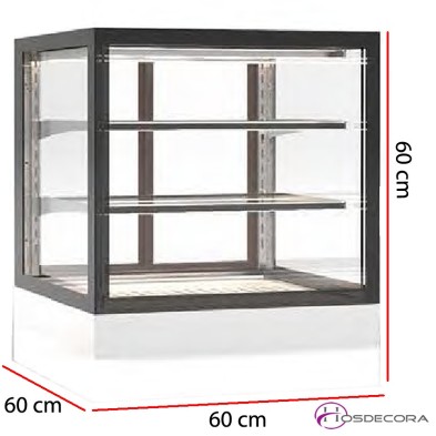 Vitrina expositora Acceso trasera 2 estantes