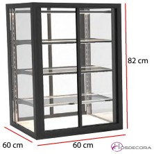 Vitrina expositora Acceso trasero o frontal 3 estantes