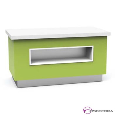Mueble Buffet neutro para drop-in con estantes BDP11