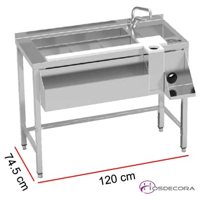 Mesa de coctelería con grifo MBCN-120
