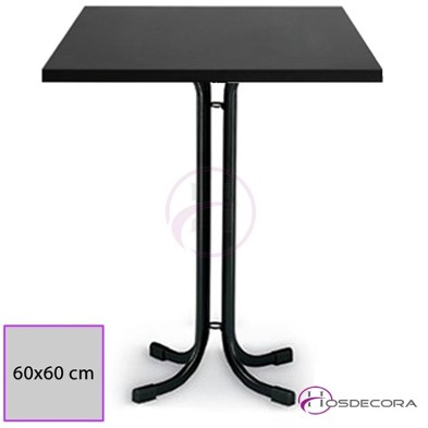 Mesa alta Salceda Tablero Melamina Cuadrado 60 cm.