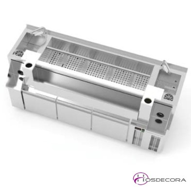 Mueble para cóctel simple con 3 cajones refrigerados