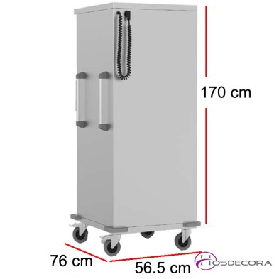 Carro caliente para 17 GN 1/1 56.5 x 76  2100W