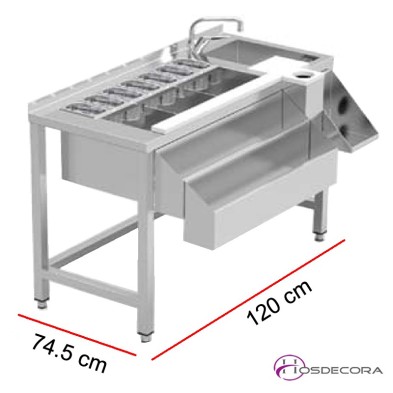 Mesa de coctelería con grifo MBCN-120