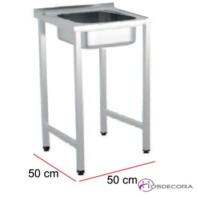 Fregadero 1 cuba 50 x 50 cm