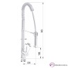 Grifo monomando caño muelle flexible 1 agua 66-IDG33510