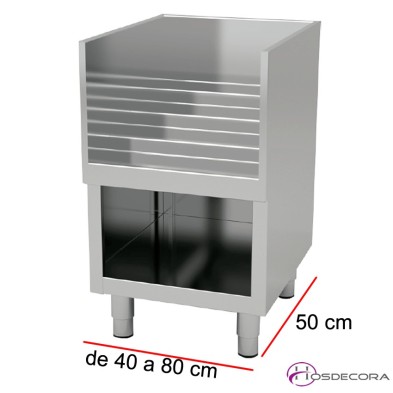 Mueble soporte de botellas 4 niveles - Fondo 50