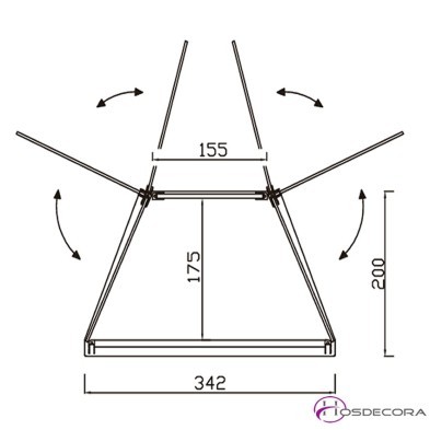 Expositor neutro para tapas de metacrilato