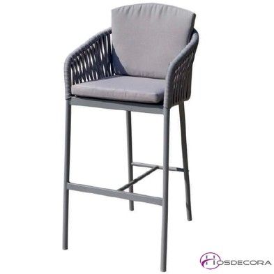 Taburete apilable de aluminio Coaña