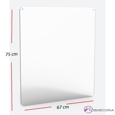 Mampara de protección para colgar 67 x 75 cm