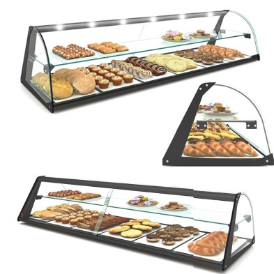 Vitrina de cristal neutra DOBLE desde 84 a 119 cm.