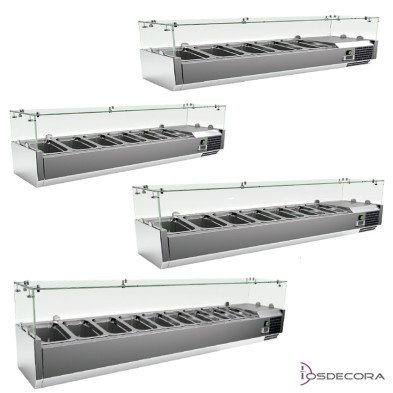 Vitrina Fria con cubetas de 1/3 y 1/2 - 47-VRX1200