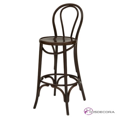 Taburete tipo cafetin de madera Normandia