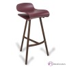 Taburete marron de aluminio y polipropileno Caravaggio