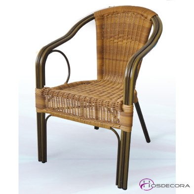 Sillón de Terraza ALGAIDA de trenzado bicolor