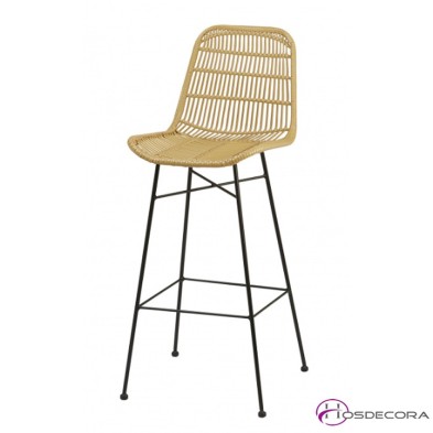 Taburete Belmonte de terraza en rattan