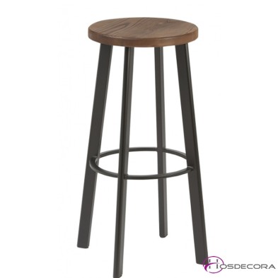 Taburete Berdejo de bar asiento madera