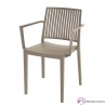 Sillón de terraza con brazos en polipropileno
