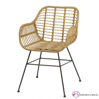 Sillón terraza en rattan de interior