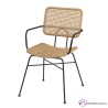 Silla con brazos para terraza de interior