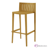 Taburete con respaldo de bar apilable Bujaraloz