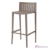 Taburete con respaldo apilable de bar Bujaraloz
