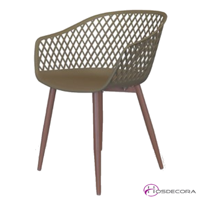 Sillón de bar para terraza apilable - Mezalocha