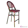 Taburete para terraza bar con respaldo Berge
