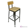 Taburete de bar Tormos en Madera y metal