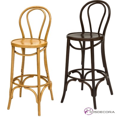 Taburete tipo cafetin de madera Normandia