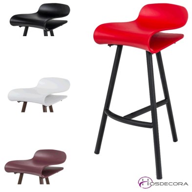 Taburete de aluminio y polipropileno Caravaggio