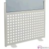 Separador de Terraza Liso con Metacrilato blanco