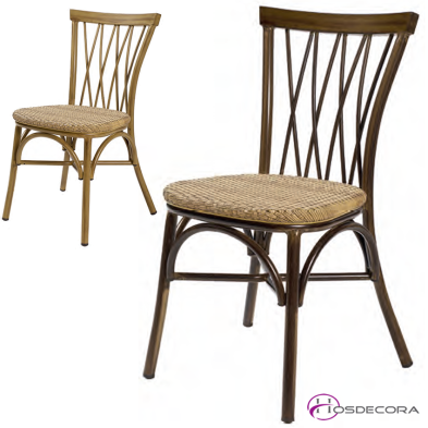 Sillas de comedor bar asiento rattan-
