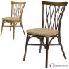 Sillas de comedor bar asiento rattan-