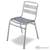 Silla para terrazas de bares toda de aluminio mod Valencia