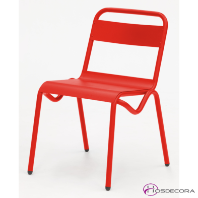 Silla  en acero para barra Verde Pino