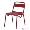 Silla de exterior color rojo LORCA