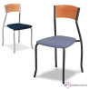 Silla de bar tapizada y de madera -GINES