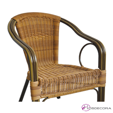 Sillón de Terraza ALGAIDA de trenzado bicolor
