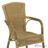 Sillón hotel de ratán Miel para terraza - VINAROZ