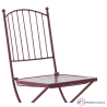 Silla de Forja Plegable Asiento Metálico -CARLET